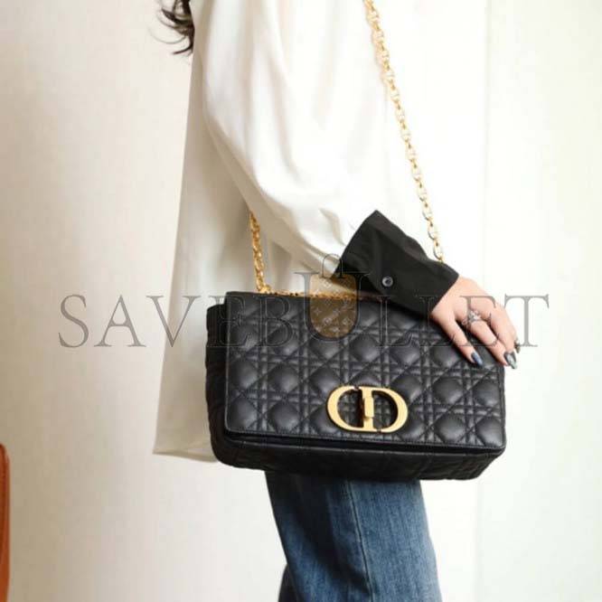 DIOR LARGE CARO HANDBAG  M9243UWHC_M900  (29cm*18cm*10cm) 